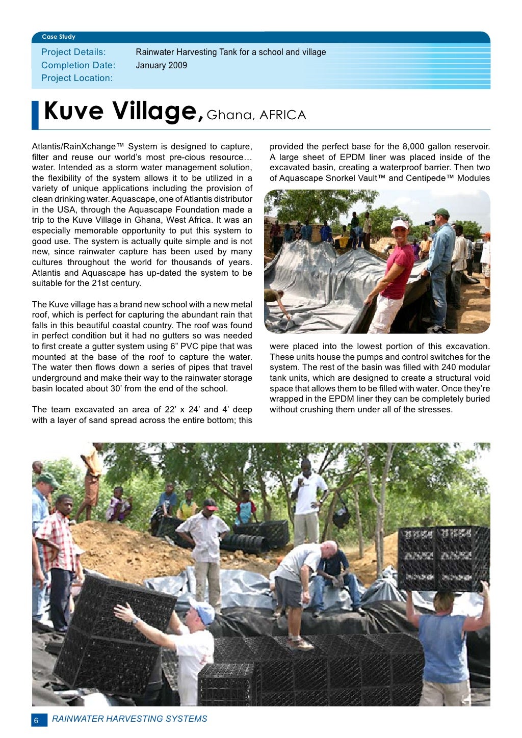 Rainwater harvesting equipment image