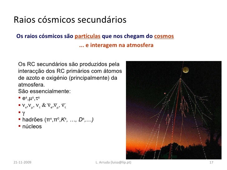 Resultado de imagem para percepção do sraios cósmicos