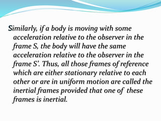 FRAMES OF REFERENCE BSC I 2018 | PPTX