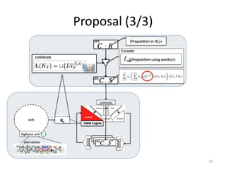 Proposal (3/3)
23
 