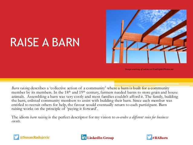 Raise A Barn Thought Starter