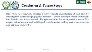Hybrid AI Framework for Real-Time Fake News Detection Using NLP and GNN ...