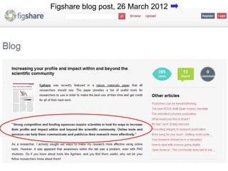 Figshare blog post, 26 March 2012



     • xx




20
 