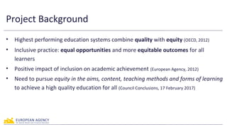 Inclusive Education and Raising Achievement
• Inclusive education as an organising principle or ‘mega strategy’:
• Diversi...