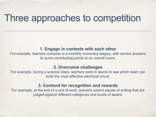 Different Competitions Raising achievement through competition | PPTX
