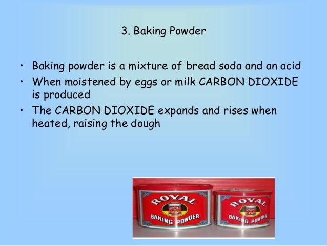 raising agents how baking powder works