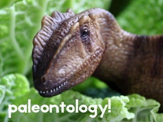 paleontology!

 