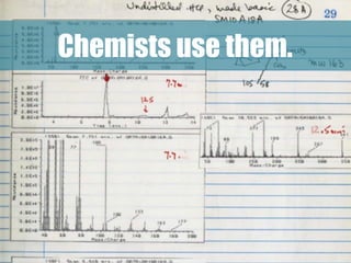 Chemists use them.

 