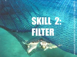 Image credit: U.S. National Oceanic and Atmospheric Administration

SKILL 2:
FILTER

 