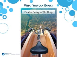WHAT YOU CAN EXPECT
Fast – Scary – Thrilling
 