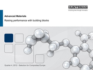 Advanced Materials
Raising performance with specialty components
Quarter 1, 2015
 