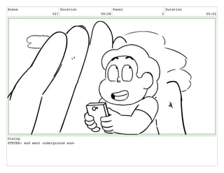 Scene
021
Duration
00:08
Panel
3
Duration
00:02
Dialog
STEVEN: and went underground and-
 