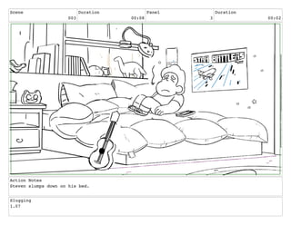 Scene
003
Duration
00:08
Panel
3
Duration
00:02
Action Notes
Steven slumps down on his bed.
Slugging
1.07
 