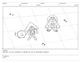 Scene
156
Duration
00:06
Panel
3
Duration
00:02
Dialog
PERIDOT: YOU'RE SUPPOSED TO REWARD ME FOR MY EMOTIONAL HONESTY!
Slugging
5.02
 