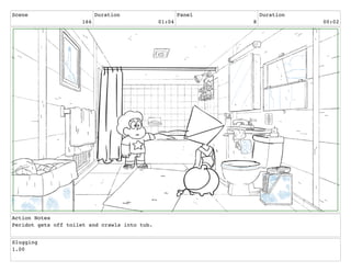 Scene
166
Duration
01:04
Panel
8
Duration
00:02
Action Notes
Peridot gets off toilet and crawls into tub.
Slugging
1.00
 