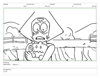 Scene
124
Duration
00:12
Panel
4
Duration
00:02
Dialog
PERIDOT: lapis...
Slugging
2.02
 