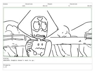 Scene
124
Duration
00:12
Panel
5
Duration
00:02
Dialog
PERIDOT: Pumpkin doesn't want to go.
Slugging
1.14
 