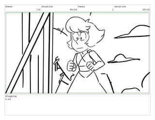 Scene
135
Duration
00:04
Panel
1
Duration
00:02
Slugging
0.04
 