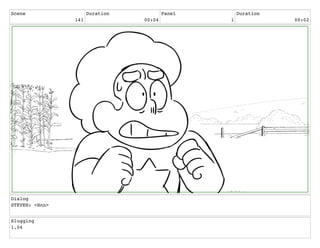 Scene
141
Duration
00:04
Panel
1
Duration
00:02
Dialog
STEVEN: <Hnn>
Slugging
1.04
 
