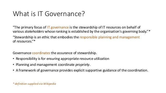 Raising The Stakes It Governance Raising The Stakes It Governance