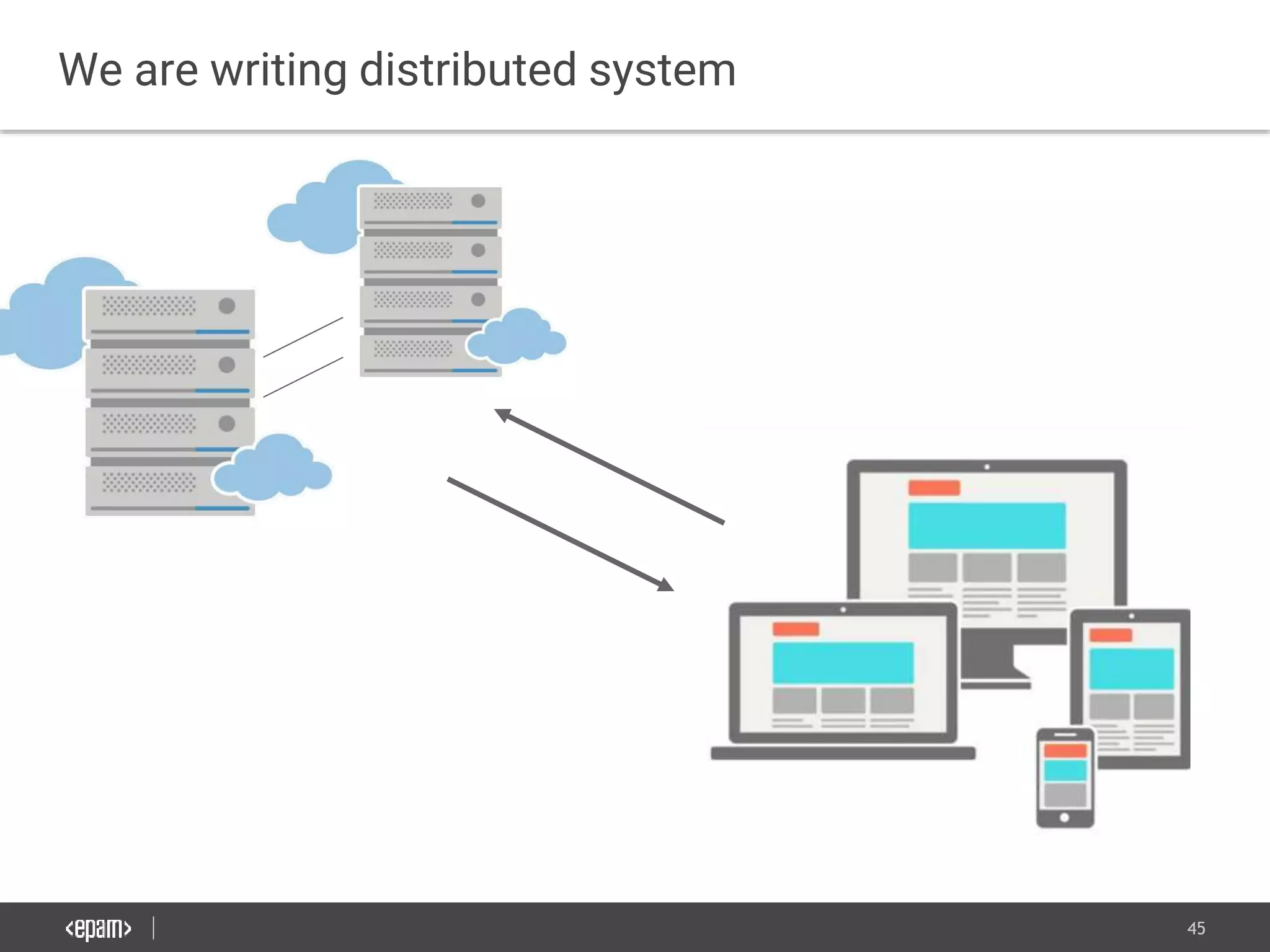 45
We are writing distributed system
 