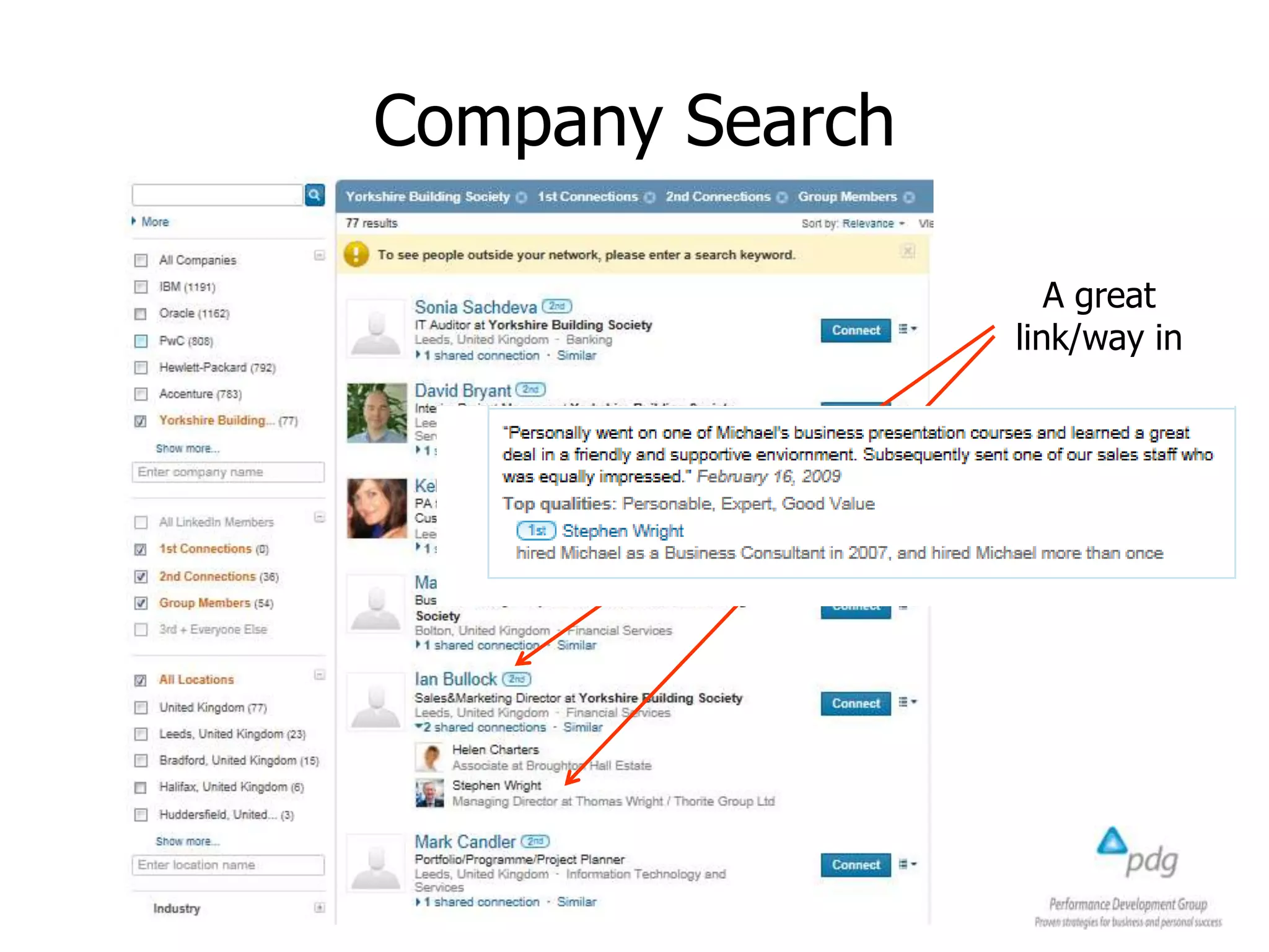 Company Search
A great
link/way in
 
