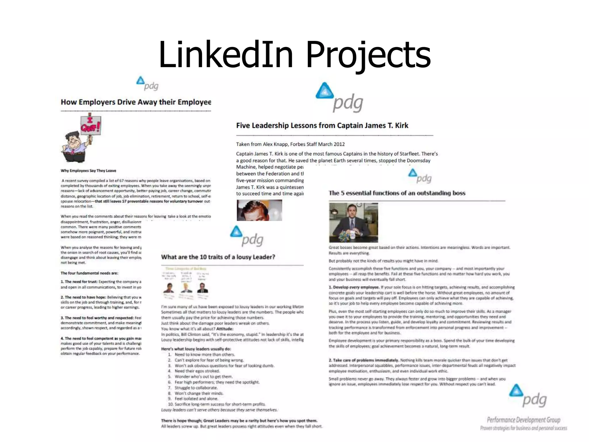 LinkedIn Projects
 