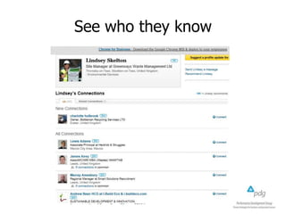 See who they know
 