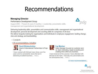 Recommendations
 