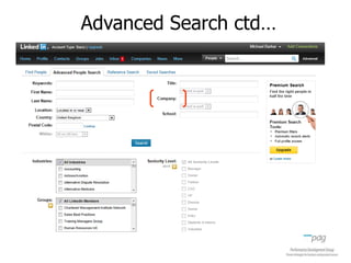Advanced Search ctd…
 
