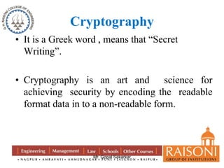 Cryptography and Encryptions,Network Security,Caesar Cipher | PPTX