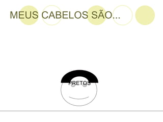 MEUS CABELOS SÃO... PRETOS 