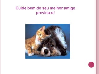Cuide bem do seu melhor amigo
previna-o!
 