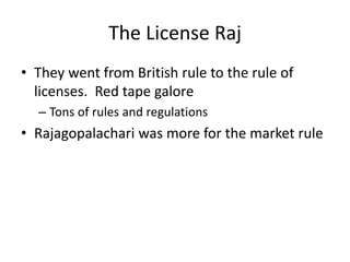 raj and the license raj with respect.ppt