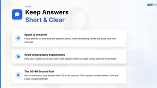 Common Interview Tips Questions & Answers for Freshers | PPTX