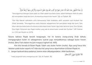 Jam Rajab Rajab dan keutamaan nya sebagai persiapan bulan Ramadhan | PDF
