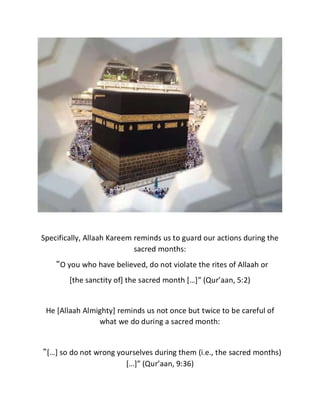RAJAB THE SACRED ISLAMIC MONTH | PDF