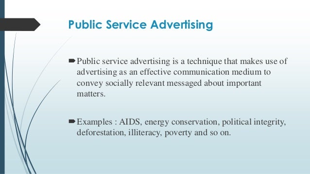 service advertising examples