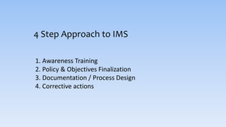 Integrated Management System training,awareness,safety | PPT
