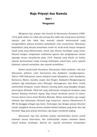 Raja priyayi dan kawula PDF