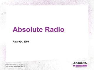 Absolute Radio Rajar Q4, 2009 