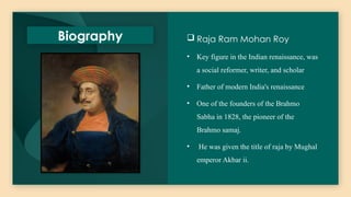 Raja Ram Mohan Roy Translation of a conference between an advocate & an ...