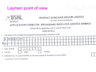 Laymen point of view 