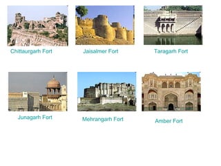 Chittaurgarh Fort   Jaisalmer Fort   Taragarh Fort   Junagarh Fort   Mehrangarh Fort   Amber Fort   