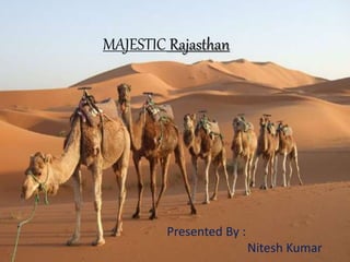 MAJESTIC Rajasthan
Presented By :
Nitesh Kumar
 