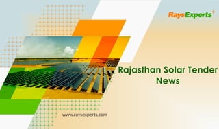 Rajasthan Solar Tender
News
 