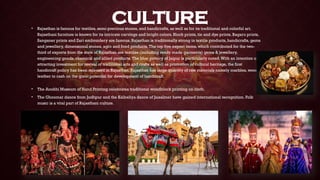 Rajasthan : The Land of Kings presentation | PPTX