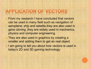 vector application | PPT