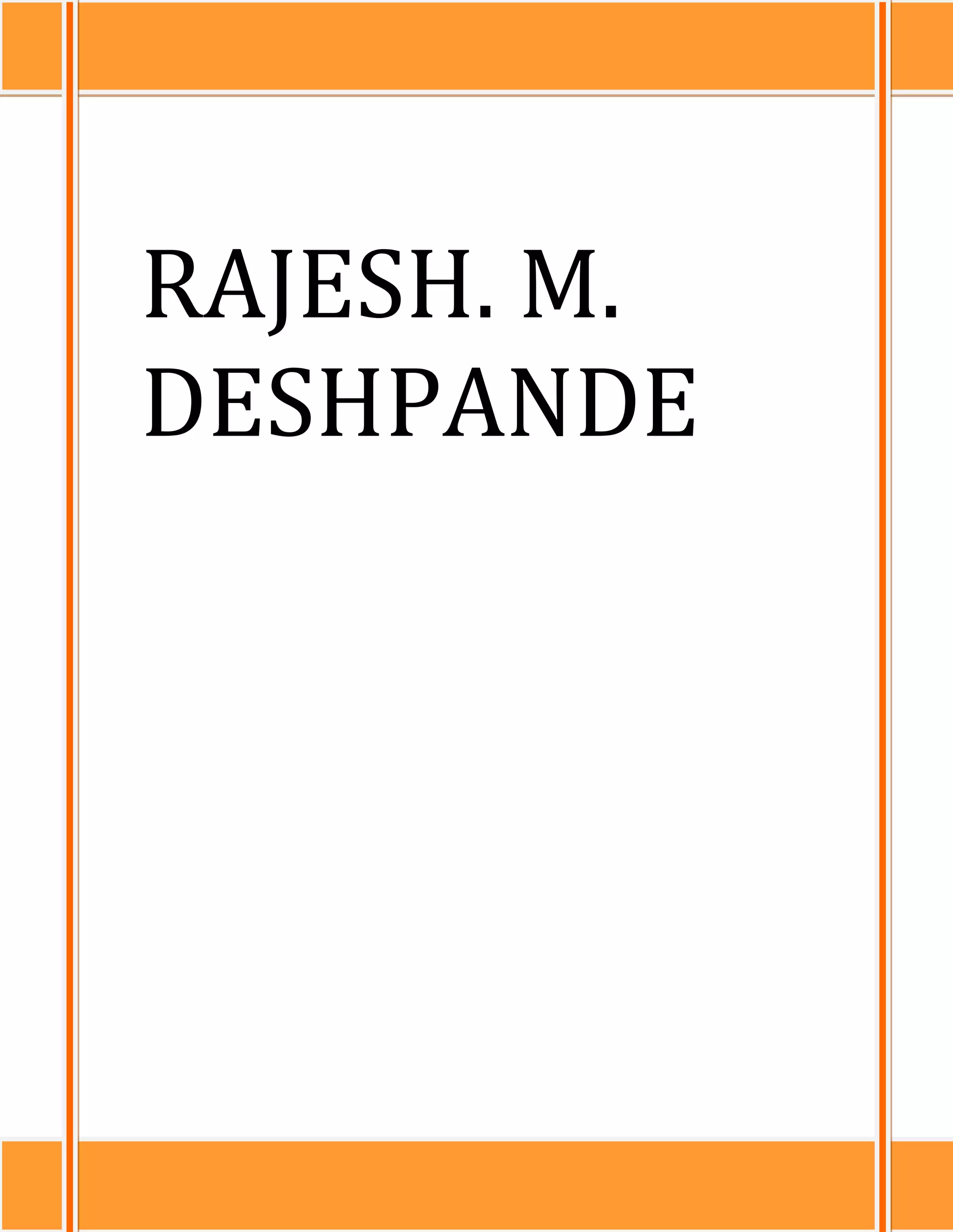 Rajesh deshpande PDF Free Download