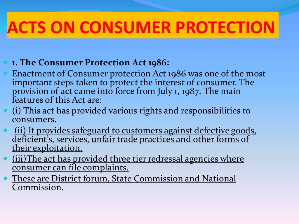 Intro And Importance Of Consumer Protection – IQMJII